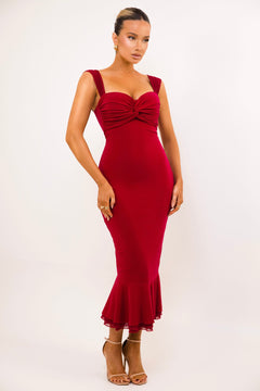 The Gabriella Dress | Deep Red