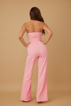 Ready To Mingle Jumpsuit | Pink