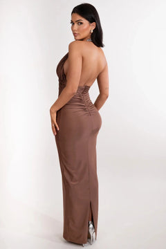 The Sara Dress | Brown (FINAL SALE)