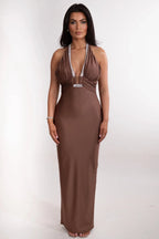 The Sara Dress | Brown (FINAL SALE)
