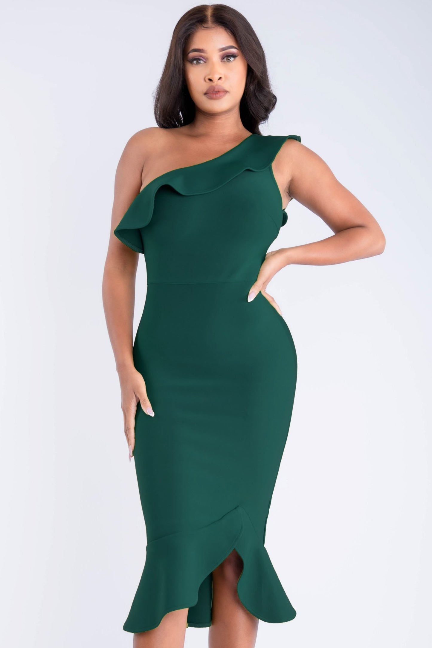 Diva Deluxe Dress (Hunter Green)
