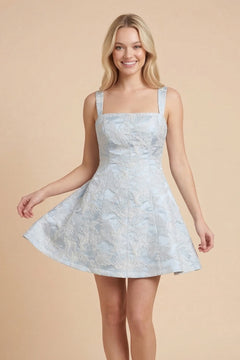 Celestial Bloom Dress | Light Blue