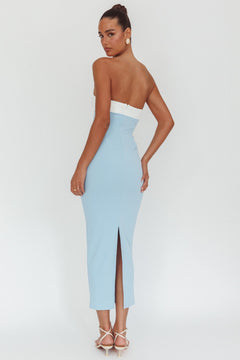 Angel In Disguise Dress | White/Blue