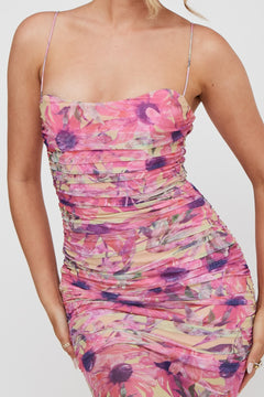 Weekend In Rome Dress | Yellow / Floral