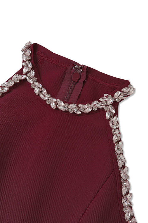 Crystal Hour Dress | Wine