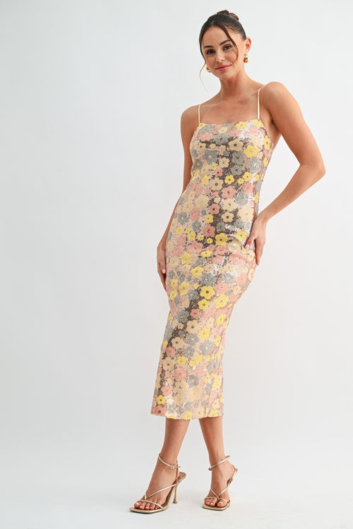 Daisy Disco Dress | Multi/Floral