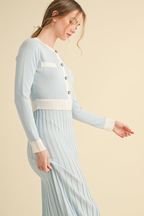 Best Wishes Dress | Blue/White