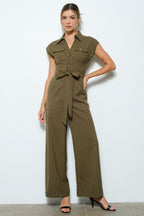 Work It Out Jumpsuit | Olive