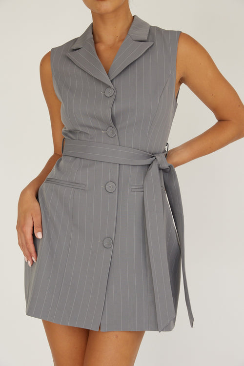 Girl Boss Dress | Gray