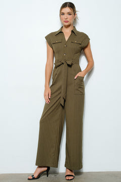 Work It Out Jumpsuit | Olive