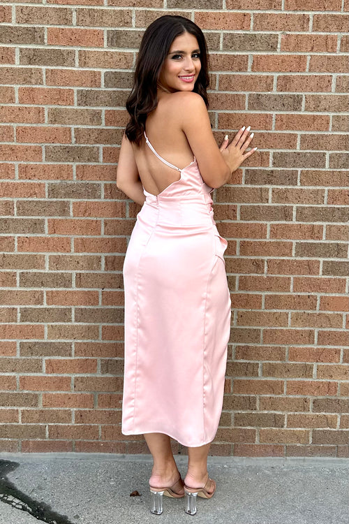 Heavenly Bliss Dress (Blush) (FINAL SALE)