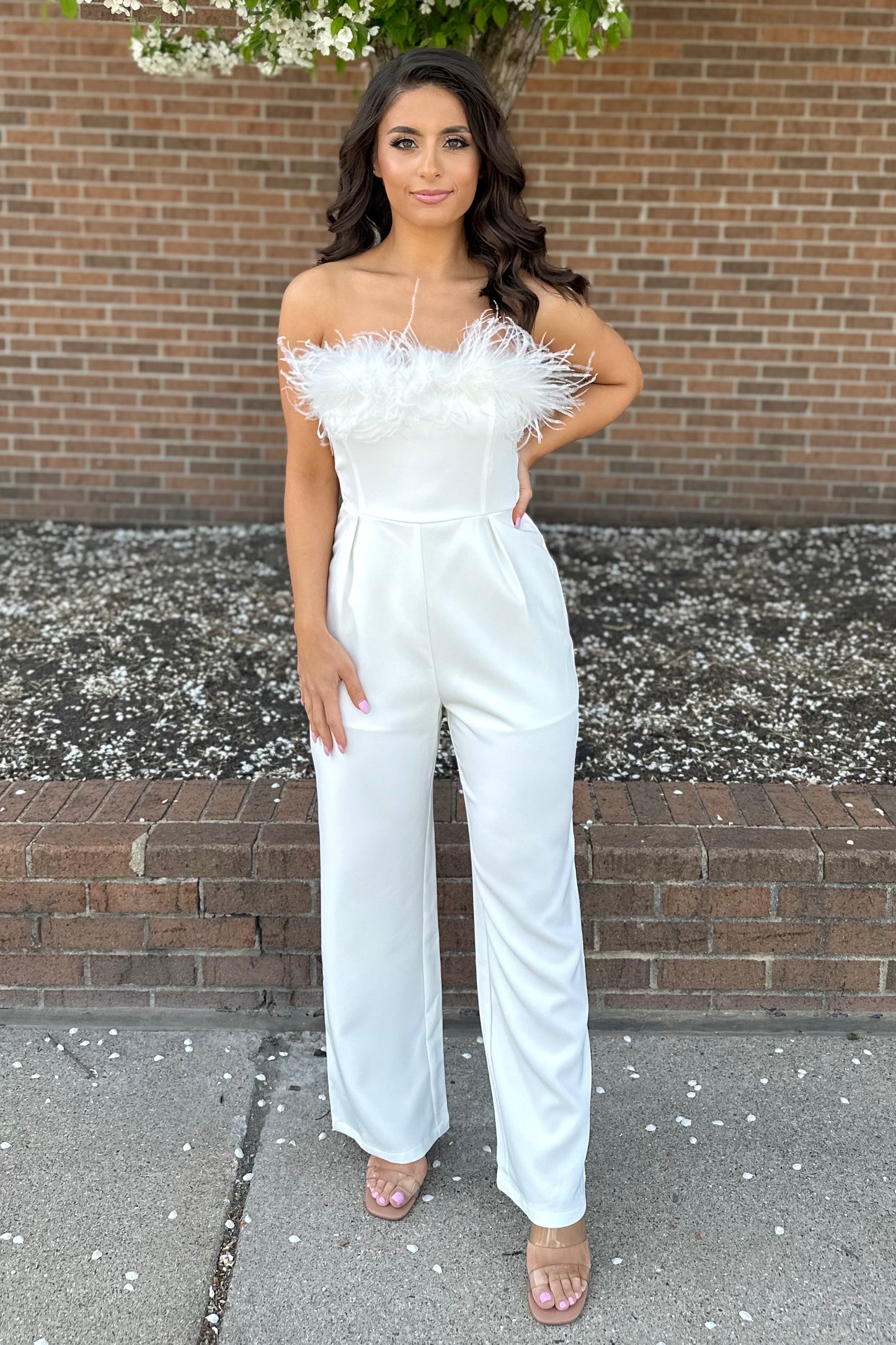 Fashion Forward Jumpsuit (Ivory)