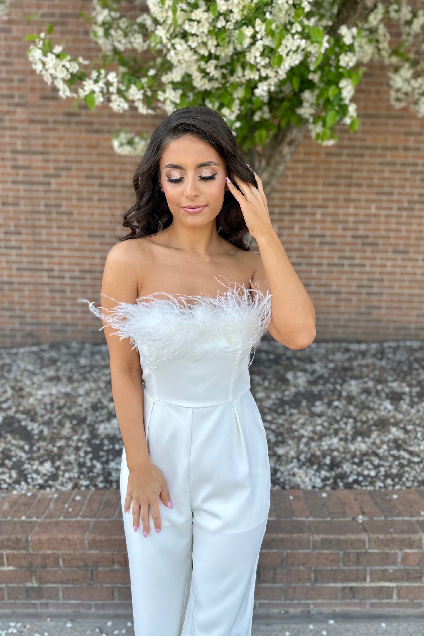 Fashion Forward Jumpsuit (Ivory)