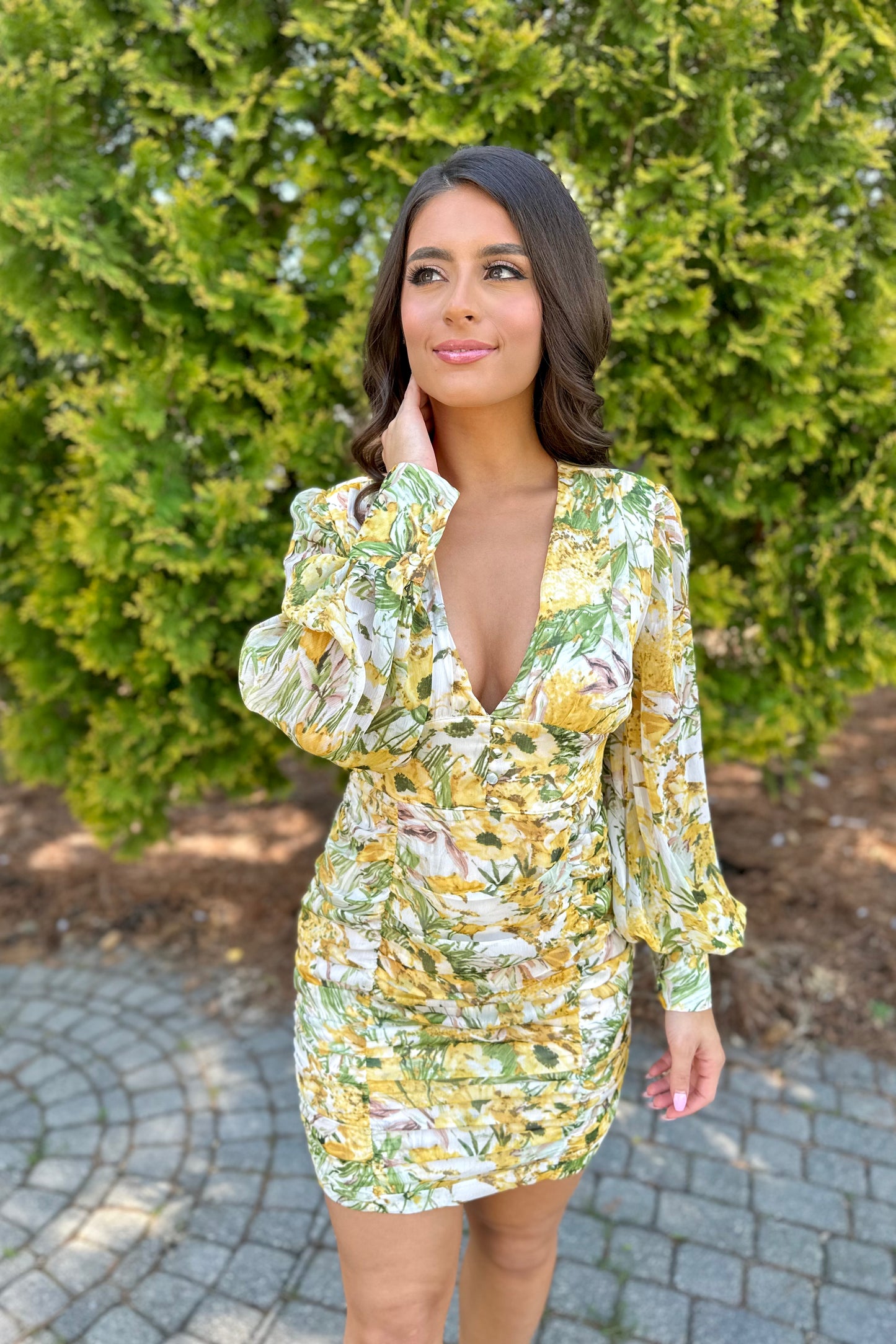 Garden Romance Dress (Ivory/Floral) (FINAL SALE)