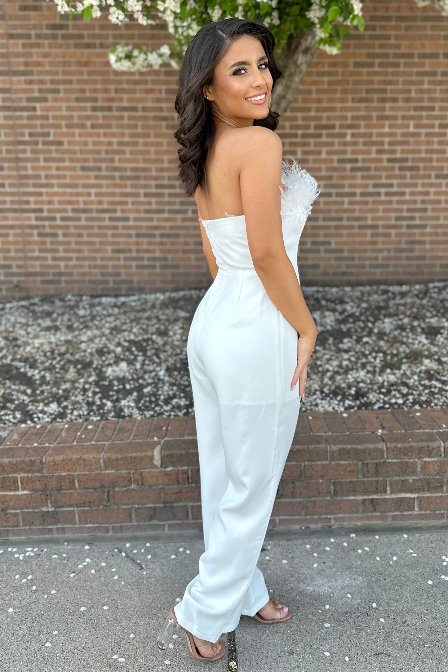 Fashion Forward Jumpsuit (Ivory)