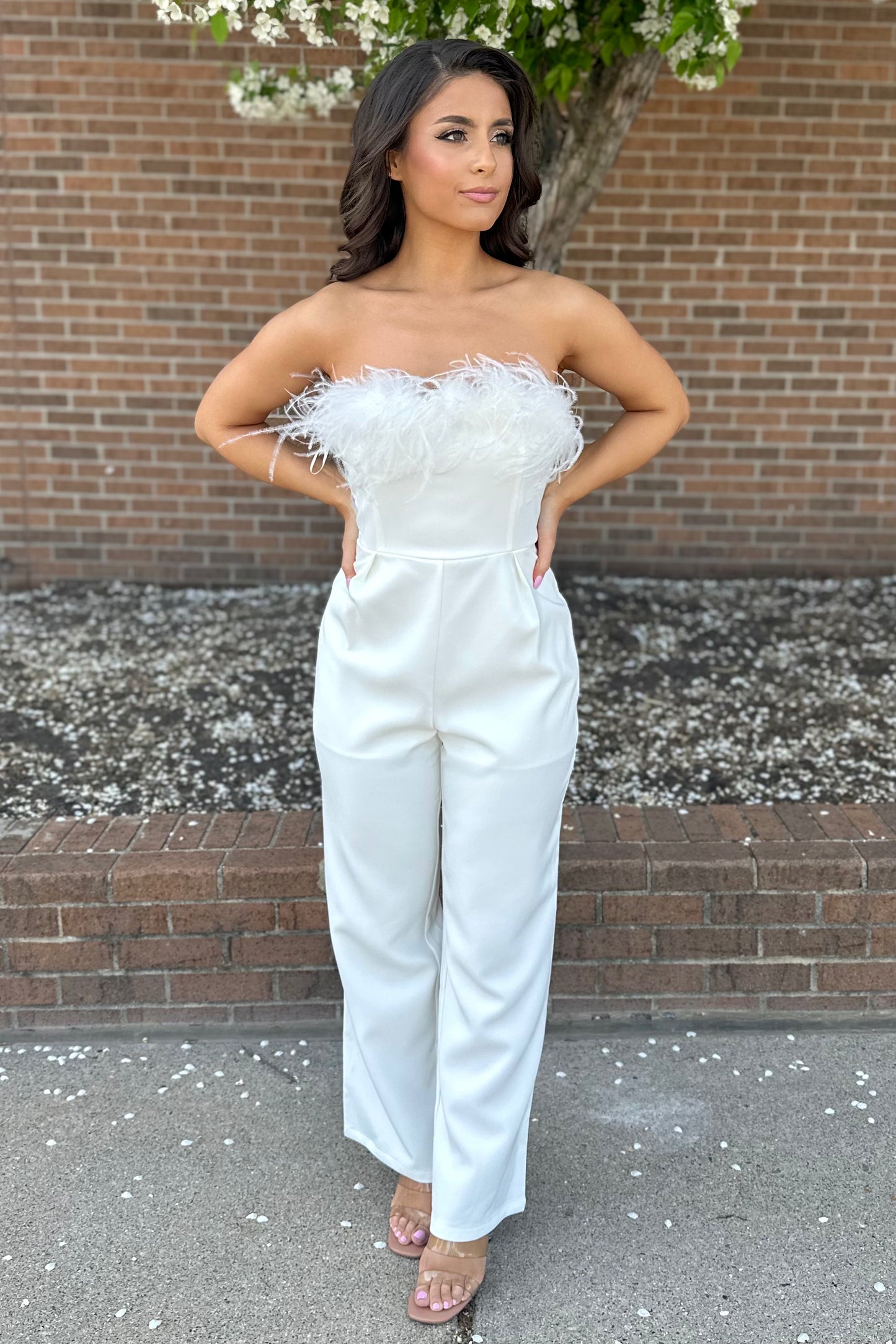 Fashion Forward Jumpsuit (Ivory)