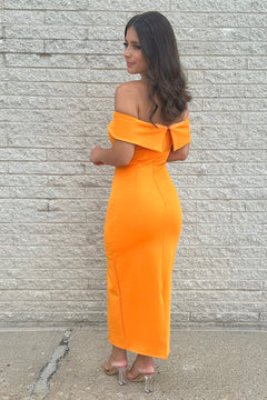 Classic Romance Dress | Orange (Final Sale)