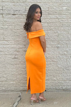 Classic Romance Dress | Orange (Final Sale)