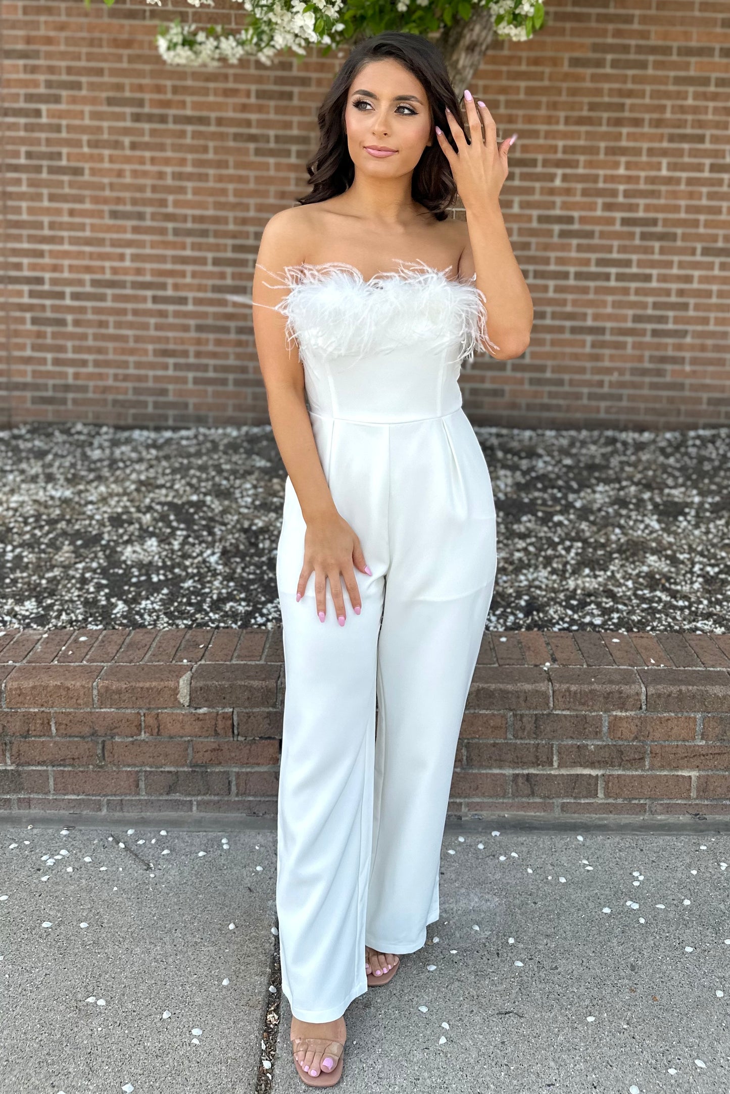 Fashion Forward Jumpsuit (Ivory)