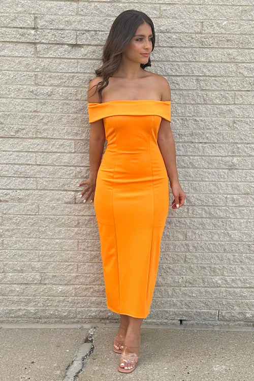 Classic Romance Dress | Orange (Final Sale)