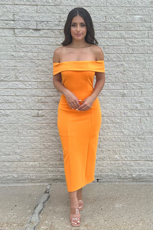Classic Romance Dress | Orange (Final Sale)