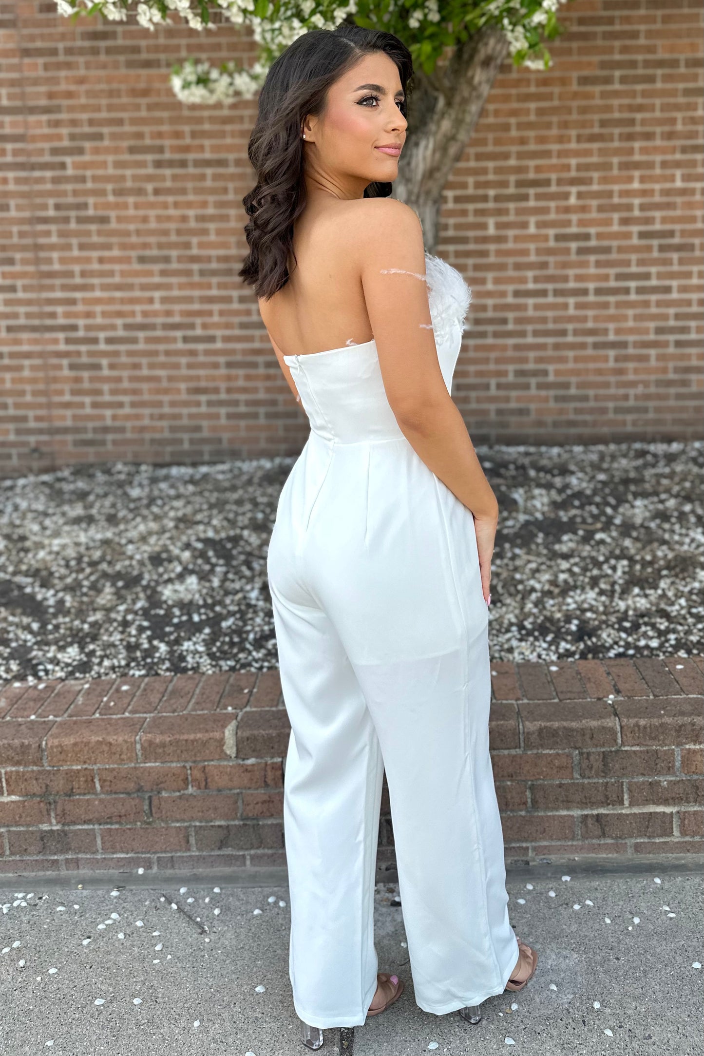 Fashion Forward Jumpsuit (Ivory)