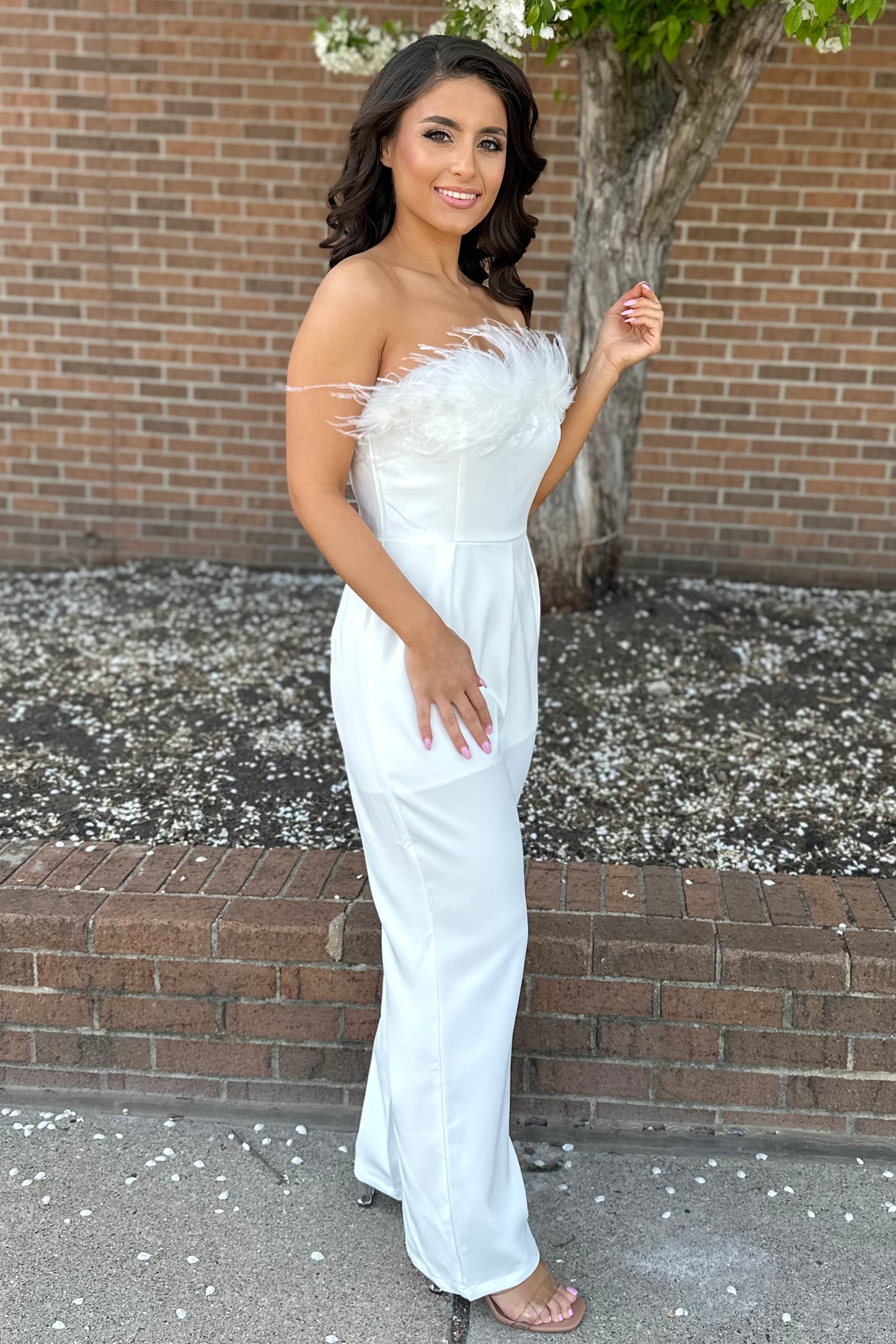 Fashion Forward Jumpsuit (Ivory)