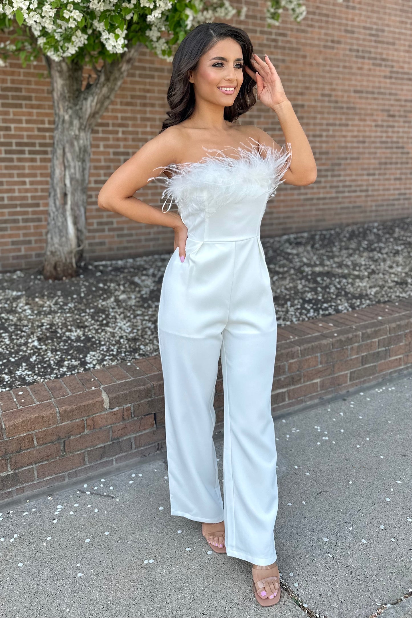 Fashion Forward Jumpsuit (Ivory)