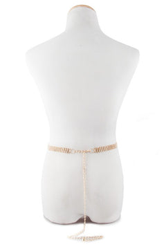 5-Line Rhinestone Belt