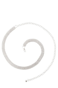 5-Line Rhinestone Belt