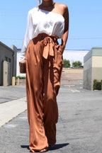 Fun Excursion Jumpsuit | Ivory/Camel (Final Sale)