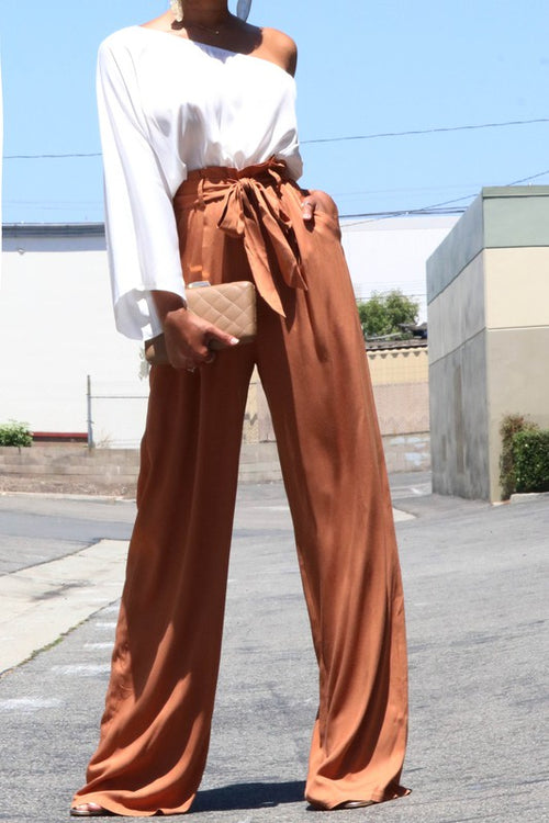 Fun Excursion Jumpsuit | Ivory/Camel (Final Sale)