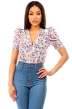 Spring Vacation Bodysuit | Pink/Floral (Final Sale)