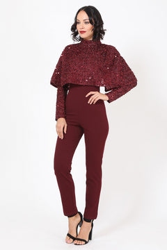 Twinkle Twinkle Jumpsuit | Wine (Final Sale)