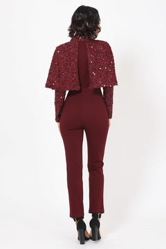 Twinkle Twinkle Jumpsuit | Wine (Final Sale)