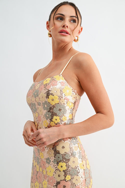 Daisy Disco Dress | Multi/Floral