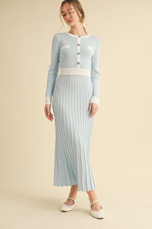 Best Wishes Dress | Blue/White