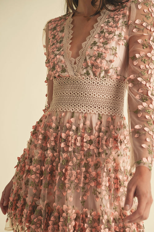Sunday In Paris Dress | Mauve/Floral