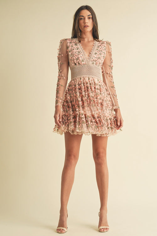 Sunday In Paris Dress | Mauve/Floral