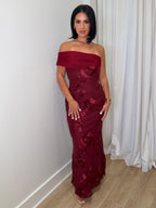 Everlasting Bloom Dress | Wine