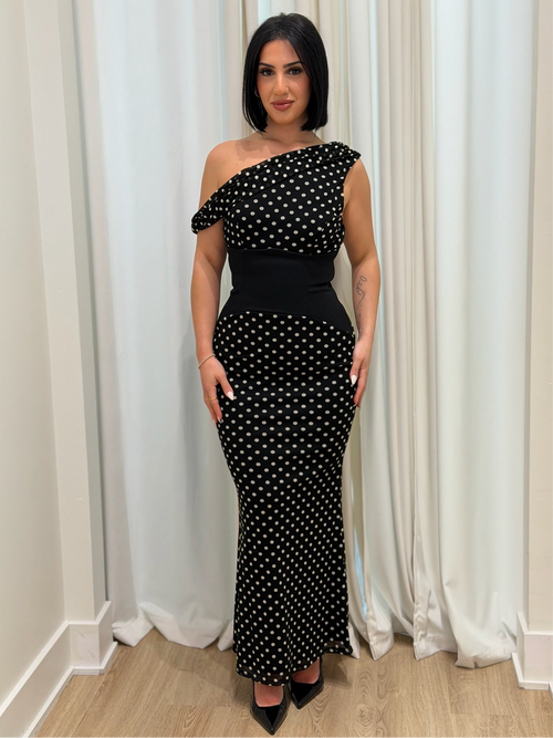 Make A Scene Dress | Black Dot