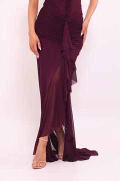 The Meli Dress | Wine (PRE-ORDER)