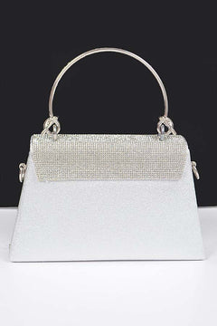 Midnight Glimmer Clutch | Silver