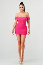 Siren Song Dress (Hot Pink)