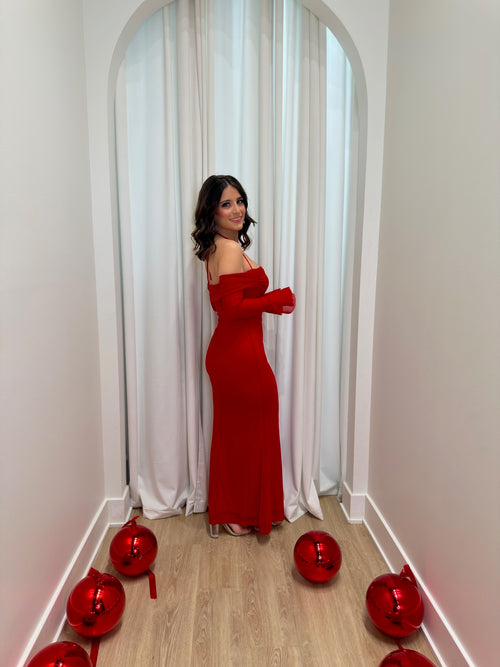 Crimson Grace Dress | Red