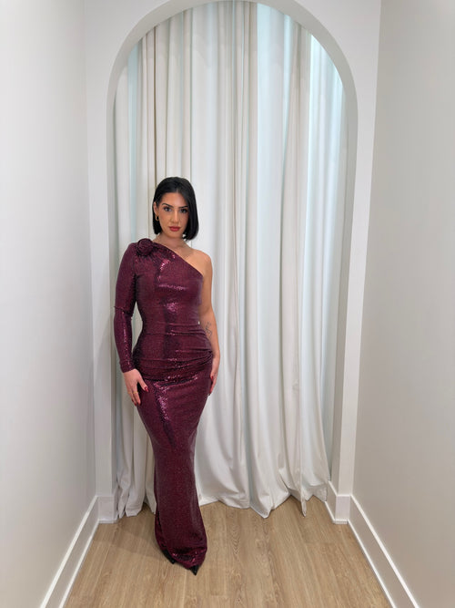 The Evanda Dress | Wine