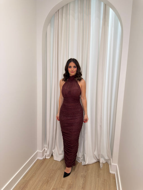 The Silia Dress | Wine