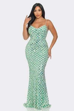 Queen Eden Dress | Green/Multi