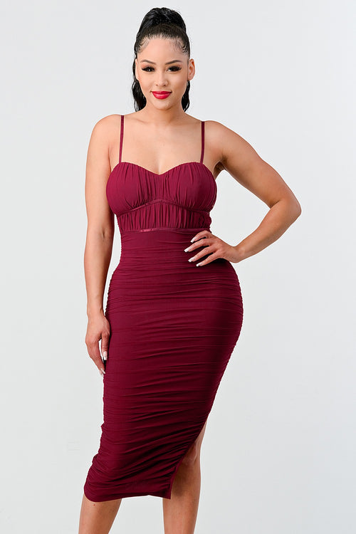 The Maya Dress | Burgundy