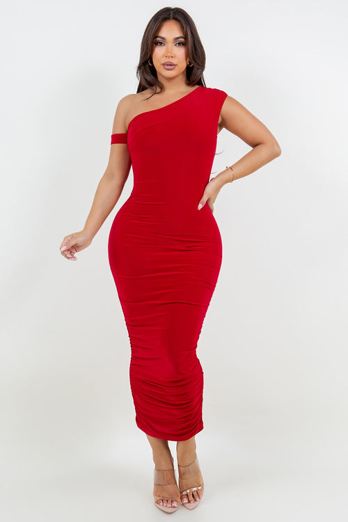 Cocktail Hour Dress | Deep Red